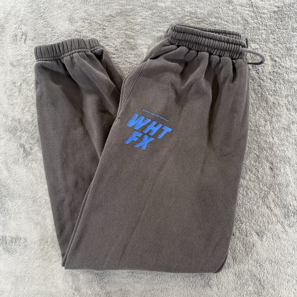 White Fox Boutique Jogger Sweatpants Charcoal Comfort Women’s Size M